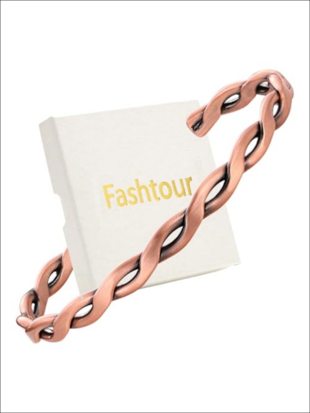 Pure Copper Bracelet Handmade Twisted Adjustable Cuff Men Women